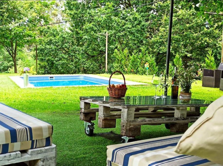 Villa A Vina De Lina. Turismo Rural Con Piscina Y Finca. à Pontevedra Extérieur photo