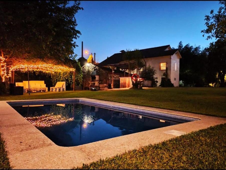 Villa A Vina De Lina. Turismo Rural Con Piscina Y Finca. à Pontevedra Extérieur photo